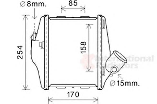 29004016 VAN Wezel radiador de intercooler