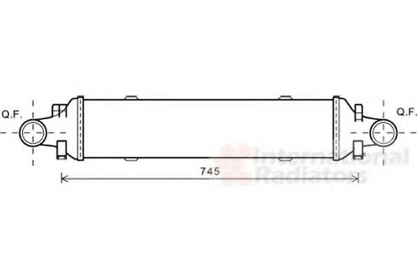 30004593 VAN Wezel radiador de intercooler