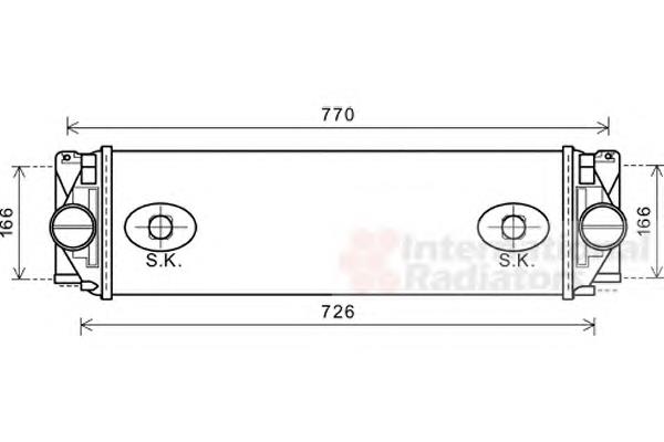 30004582 VAN Wezel radiador de intercooler