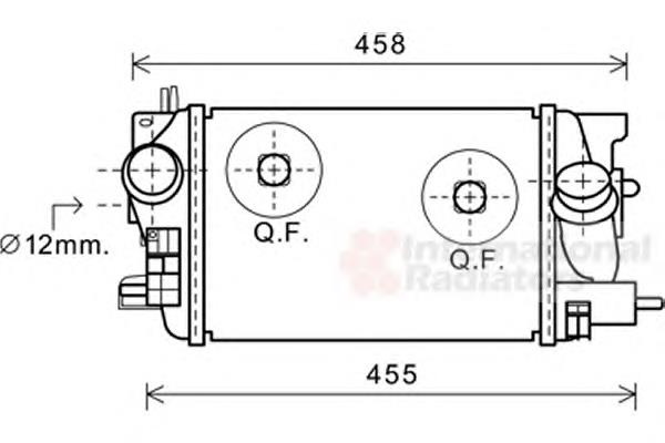 37004575 VAN Wezel radiador de intercooler