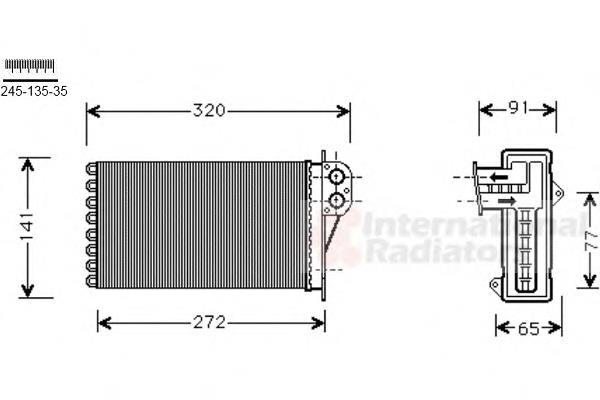 10-35284-SX Stellox radiador de forno (de aquecedor)