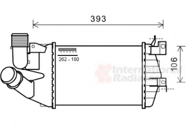 DAX040TT Thermotec radiador de intercooler