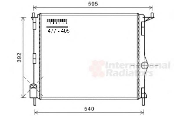 Радиатор охлаждения VAN Wezel 43002476