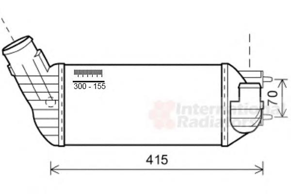 40004360 VAN Wezel radiador de intercooler