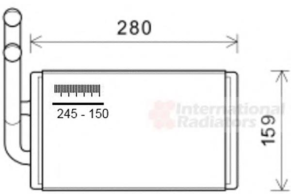 Radiador de forno (de aquecedor) para Opel Antara (L07)