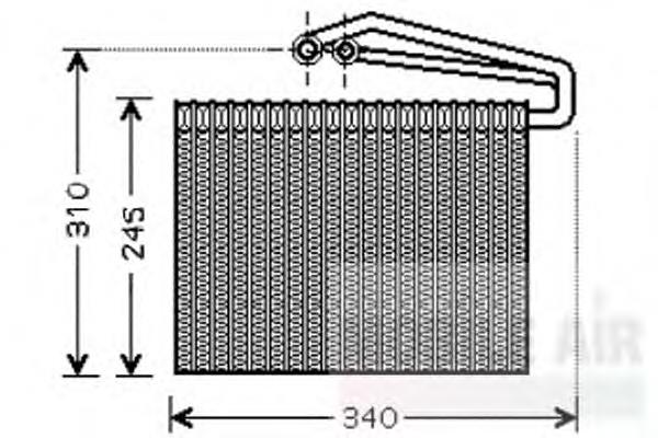 6845623 Opel vaporizador de aparelho de ar condicionado