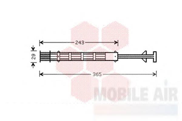 0900D247 VAN Wezel tanque de recepção do secador de aparelho de ar condicionado