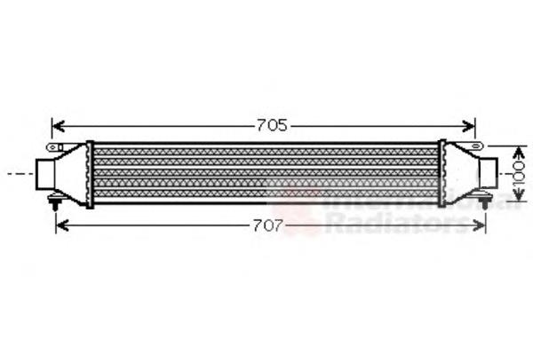 17004321 VAN Wezel radiador de intercooler