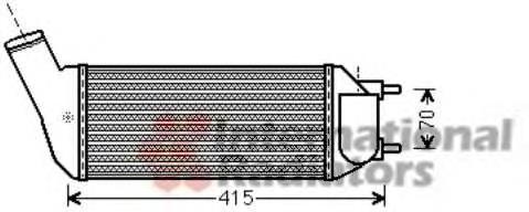 00000384P3 Peugeot/Citroen radiador de intercooler