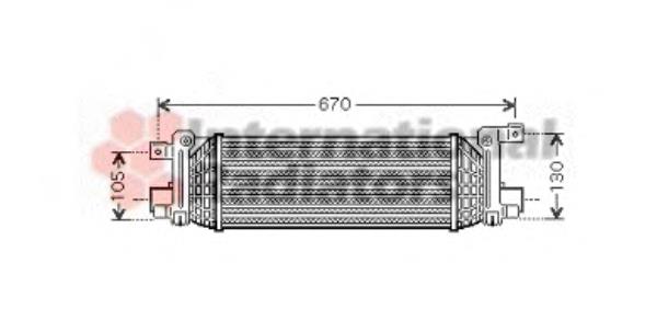 18004401 VAN Wezel radiador de intercooler