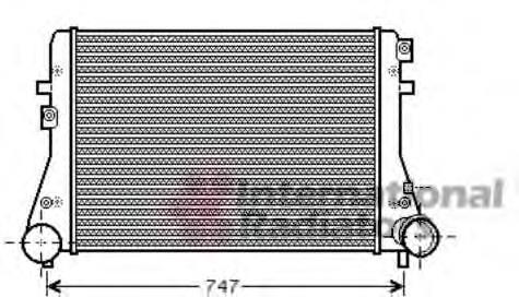 58004306 VAN Wezel radiador de intercooler