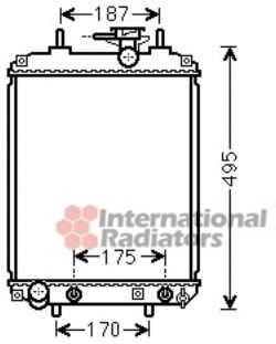 Radiador de esfriamento de motor 11002065 VAN Wezel