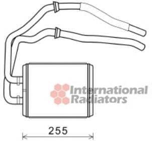 28006105 VAN Wezel radiador de forno (de aquecedor)