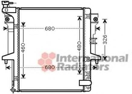 Radiador de esfriamento de motor 32002203 VAN Wezel