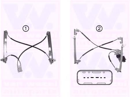 Механизм стеклоподъемника двери передней левой 4327261 VAN Wezel