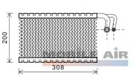 0600V399 VAN Wezel vaporizador de aparelho de ar condicionado