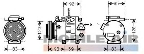 8200K239 VAN Wezel compressor de aparelho de ar condicionado