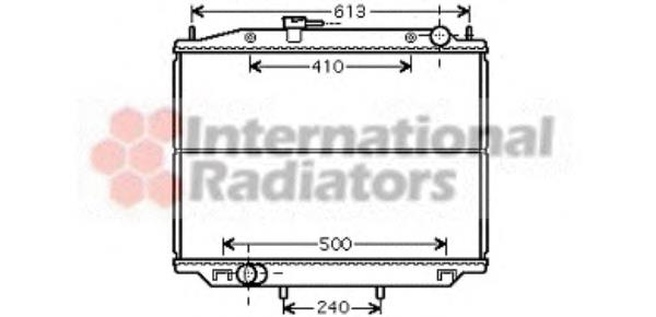 13002265 VAN Wezel radiador de esfriamento de motor