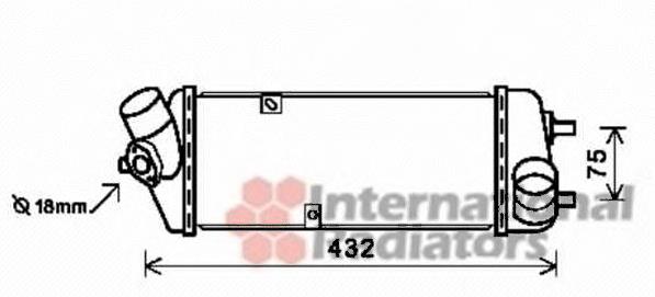 82004235 VAN Wezel radiador de intercooler