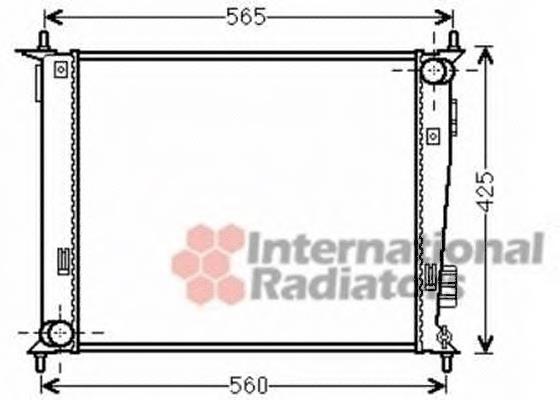 83002143 VAN Wezel radiador de esfriamento de motor