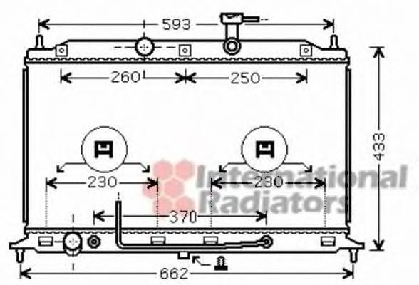 4117085 Polcar radiador de esfriamento de motor