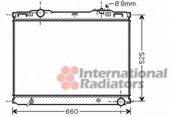 83002133 VAN Wezel radiador de esfriamento de motor