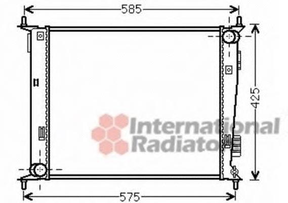 83002135 VAN Wezel radiador de esfriamento de motor