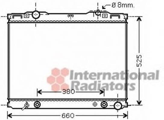 417008-8 Polcar radiador de esfriamento de motor