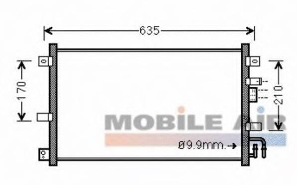 Конденсатор кондиционера Mazda NE5161480C цена, от 83.78 USD