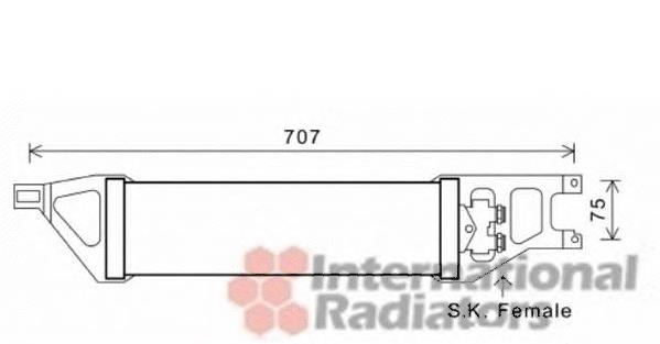 30003539 VAN Wezel radiador de esfriamento, caixa automática de mudança