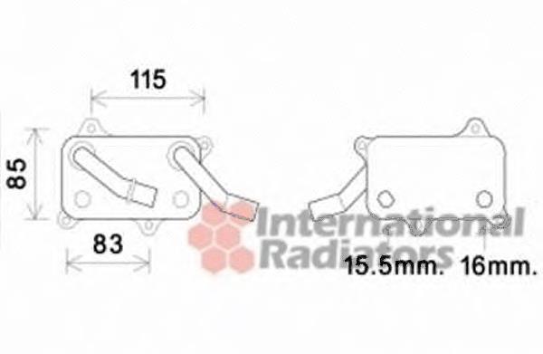 30003555 VAN Wezel radiador de óleo