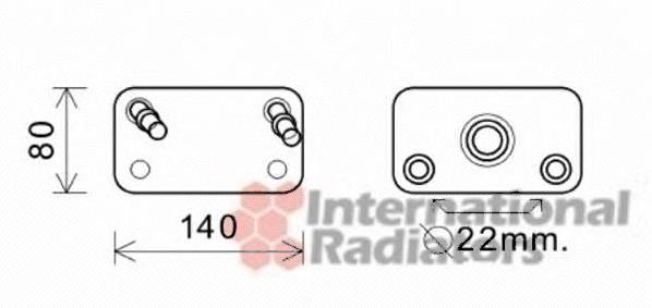 02003205 VAN Wezel radiador de esfriamento, caixa automática de mudança