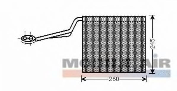 Vaporizador de aparelho de ar condicionado 0300V322 VAN Wezel