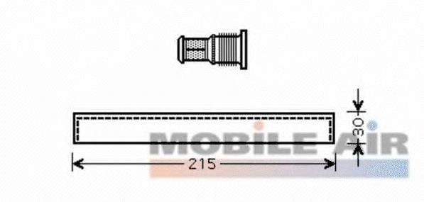 5300D416 VAN Wezel tanque de recepção do secador de aparelho de ar condicionado