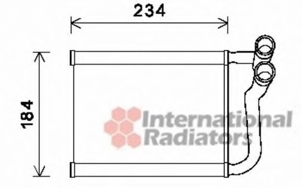 82006253 VAN Wezel radiador de forno (de aquecedor)