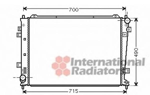 83002162 VAN Wezel radiador de esfriamento de motor