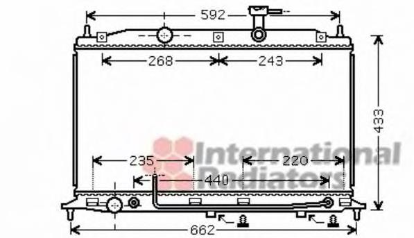 253101E101 Doowon radiador de esfriamento de motor