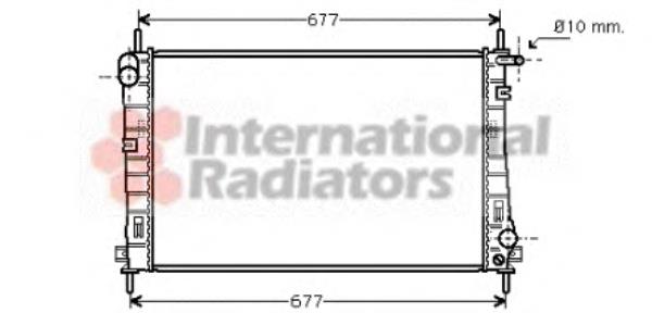 Radiador de esfriamento de motor 18002336 VAN Wezel