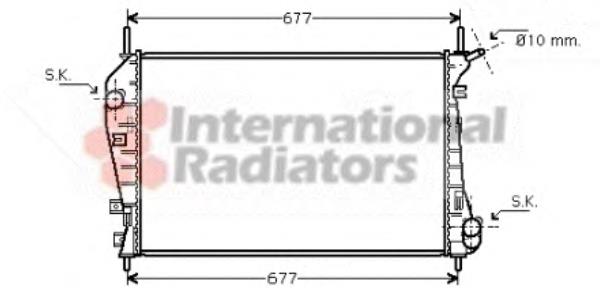 18002337 VAN Wezel radiador de esfriamento de motor