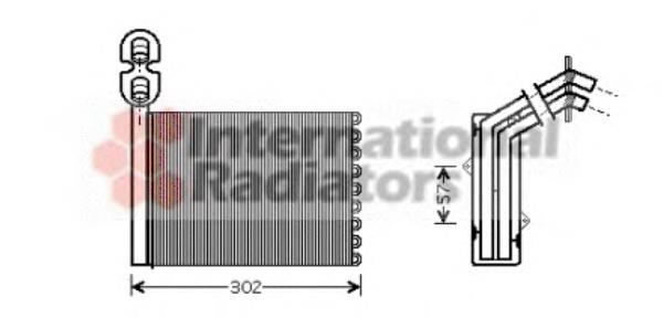 Радиатор печки 58006201 VAN Wezel