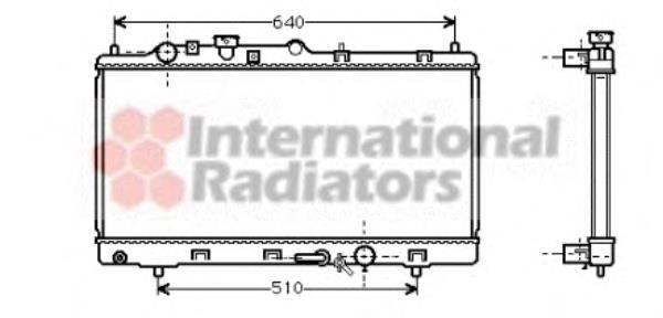 27002152 VAN Wezel radiador de esfriamento de motor