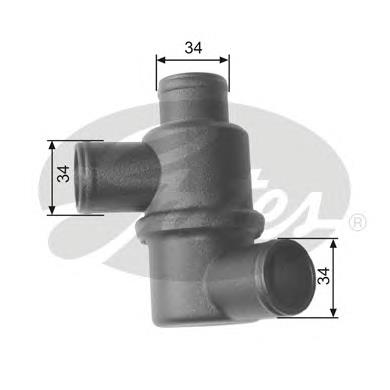 412130600810 Moskvich mangueira (cano derivado do radiador de esfriamento superior)