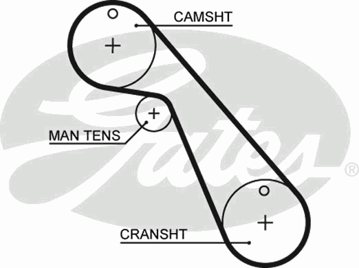 Correia do mecanismo de distribuição de gás para Lancia Thema (834)