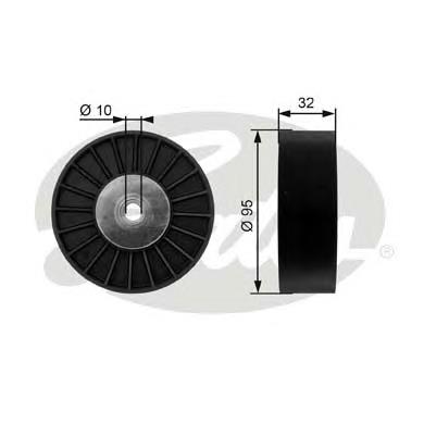 Rolo parasita da correia de transmissão T36135 Gates