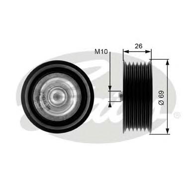 1117009 Ford rolo parasita da correia de transmissão