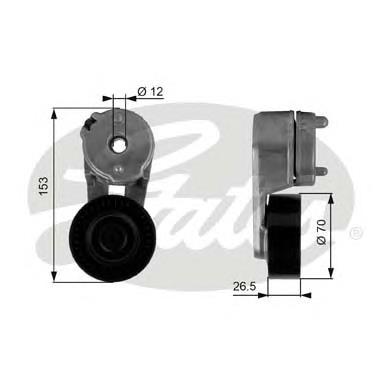 K04854089AB Fiat/Alfa/Lancia reguladora de tensão da correia de transmissão