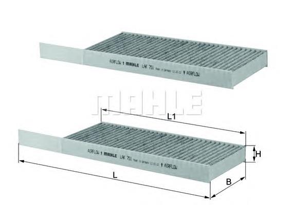 LAK751S Knecht-Mahle filtro de salão