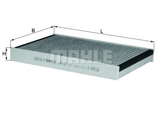 LAK437 Knecht-Mahle filtro de salão