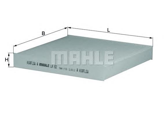 LA82 Knecht-Mahle Внутрисалонный фильтр