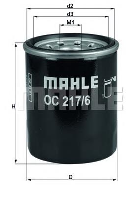 OC2176 Knecht-Mahle filtro de óleo
